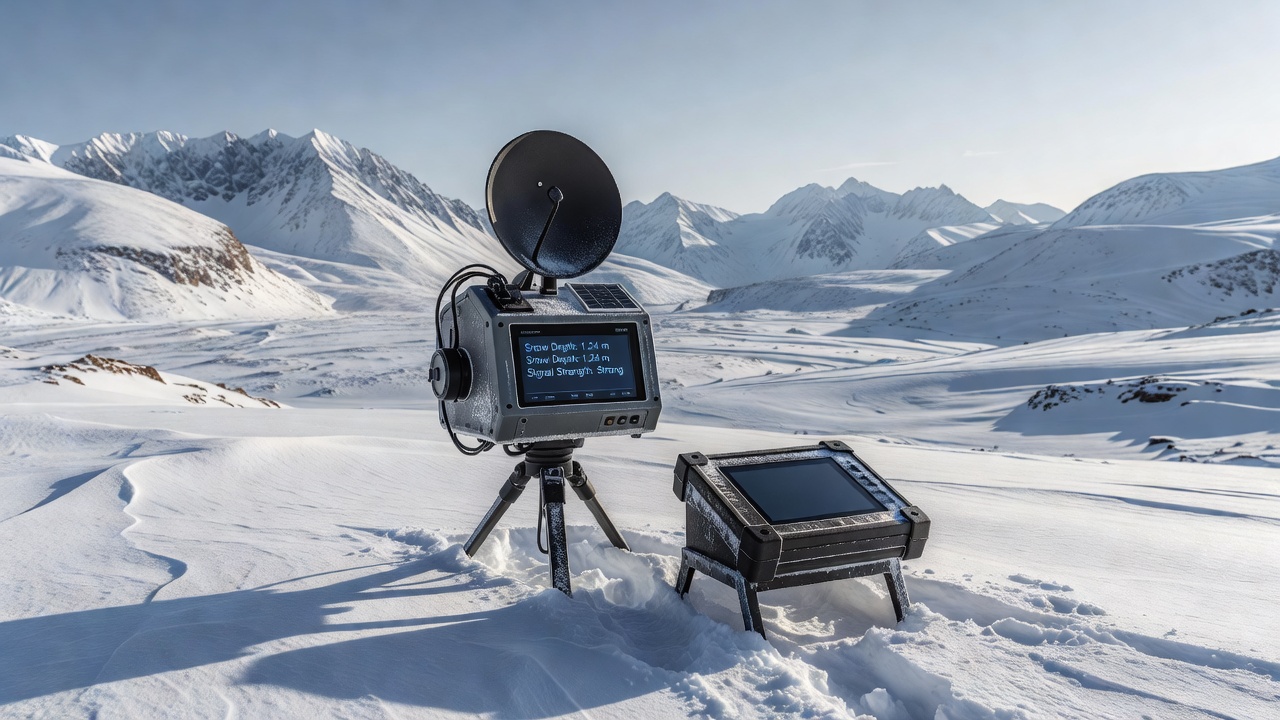 Portable Radar Applications for Monitoring Snow Depth in Isolated Highland Regions